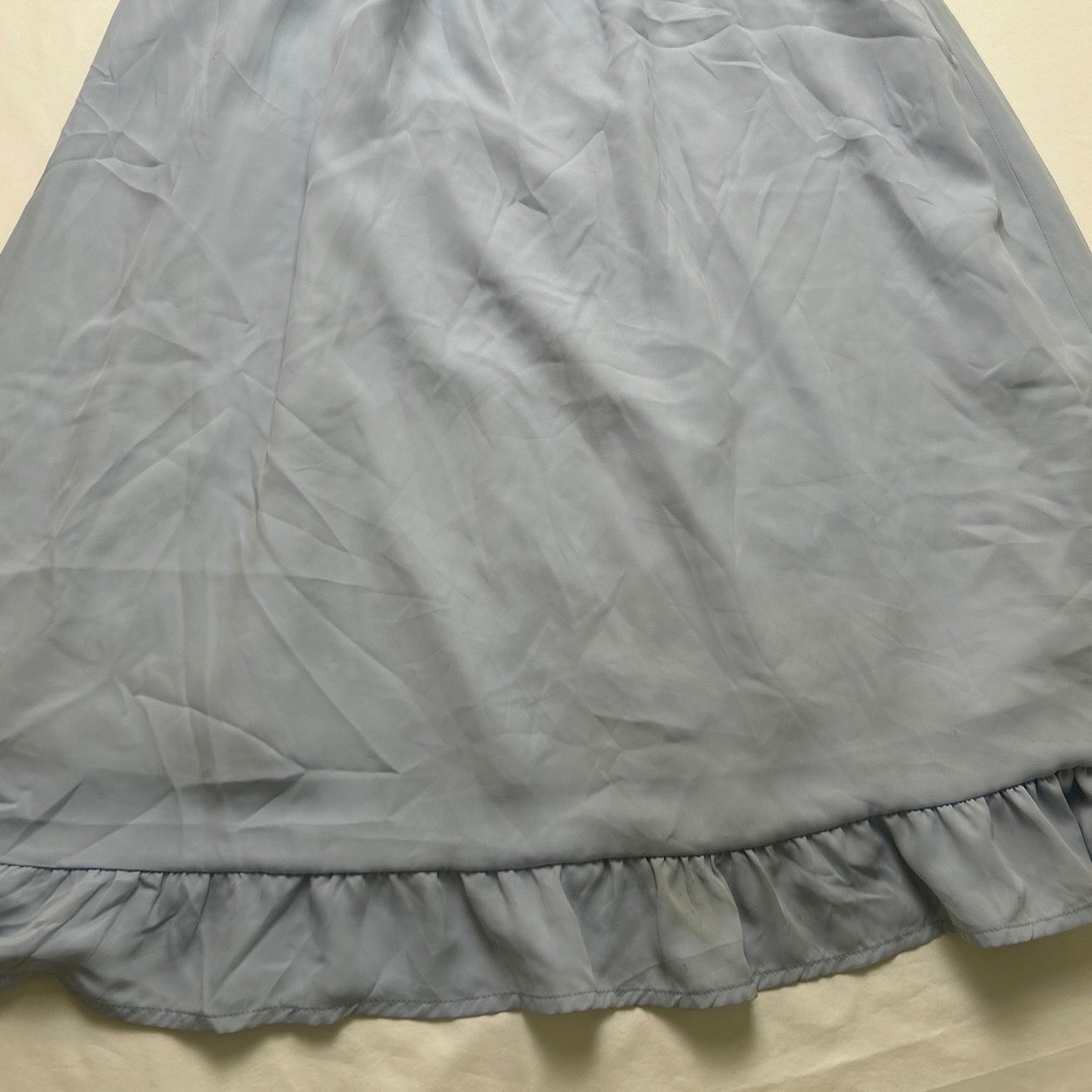PrettyGarden Womens Smocked Flutter Sleeve Ruffle Midi Dress Size L Light Blue - Picture 4 of 11